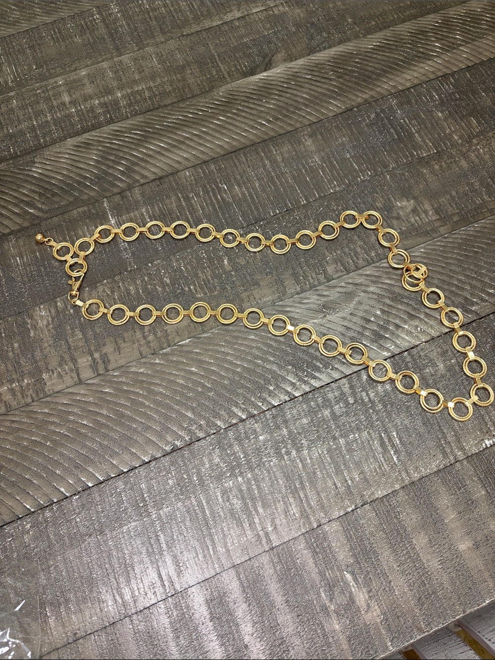 Gold Circle Link Necklace - Women Jewelry